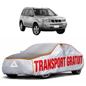 Husa Prelata Antigrindina Auto NISSAN X-TRAIL I (T30) din 2001-2013, Protectie auto contra intemperiilor la grindina, Waterproof, 4x Stickere auto NISSAN