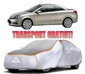 Husa Prelata Antigrindina Auto OPEL ASTRA H TwinTop (A04) din 2005-2010, Protectie auto contra intemperiilor la grindina, Waterproof, 4x Stickere auto OPEL
