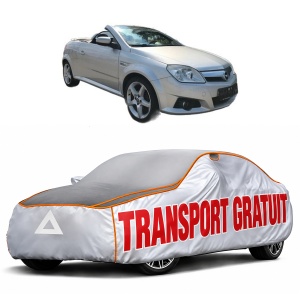 Husa Prelata Antigrindina Auto OPEL TIGRA TwinTop (X04) din 2004-2010, Protectie auto contra intemperiilor la grindina, Waterproof, 4x Stickere auto OPEL