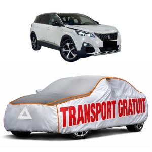 Husa Prelata Antigrindina Auto PEUGEOT 5008 II Van (MC_, MJ_) din 2018, Protectie auto contra intemperiilor la grindina, Waterproof, 4x Stickere auto PEUGEOT