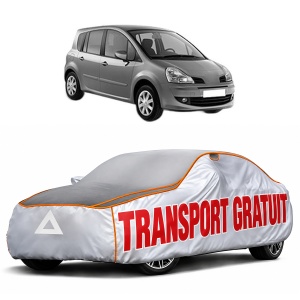 Husa Prelata Antigrindina Auto RENAULT MODUS / GRAND MODUS (F/JP0_) din 2004-2012, Protectie auto contra intemperiilor la grindina, Waterproof, 4x Stickere auto RENAULT