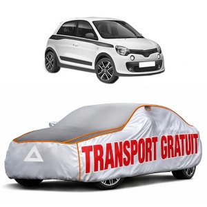 Husa Prelata Antigrindina Auto RENAULT TWINGO III (BCM_, BCA_) din 2014-2020, Protectie auto contra intemperiilor la grindina, Waterproof, 4x Stickere auto RENAULT