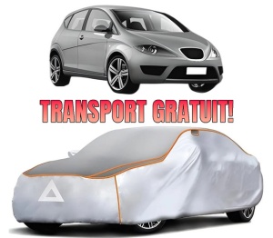 Husa Prelata Antigrindina Auto SEAT ALTEA (5P1) din 2004-2015, Protectie auto contra intemperiilor la grindina, Waterproof, 4x Stickere auto SEAT