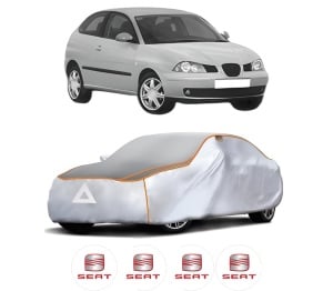 Husa Prelata Antigrindina Auto SEAT IBIZA III (6L1) din 2002-2009, Protectie auto contra intemperiilor la grindina, Waterproof, 4x Stickere auto SEAT - Img 2