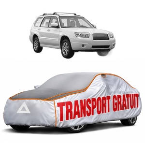 Husa Prelata Antigrindina Auto SUBARU FORESTER (SH_) din 2008-2013, Protectie auto contra intemperiilor la grindina, Waterproof, 4x Stickere auto SUBARU