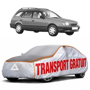 Husa Prelata Antigrindina Auto TOYOTA COROLLA Estate (_E11_) din 1997-2001, Protectie auto contra intemperiilor la grindina, Waterproof, 4x Stickere auto TOYOTA