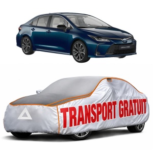 Husa Prelata Antigrindina Auto TOYOTA COROLLA Saloon (_E21_) din 2019-2021, Protectie auto contra intemperiilor la grindina, Waterproof, 4x Stickere auto TOYOTA