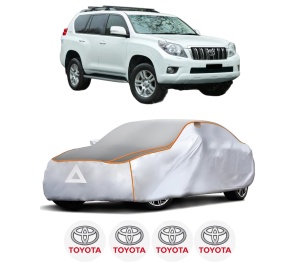 Husa Prelata Antigrindina Auto TOYOTA LAND CRUISER PRADO (_J15_) din 2009-2020, Protectie auto contra intemperiilor la grindina, Waterproof, 4x Stickere auto TOYOTA - Img 2