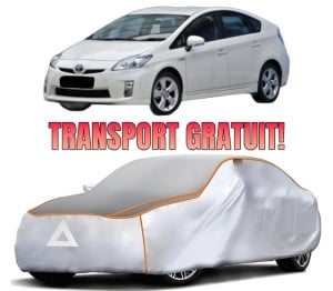 Husa Prelata Antigrindina Auto TOYOTA PRIUS (_W3_) din 2008-2016, Protectie auto contra intemperiilor la grindina, Waterproof, 4x Stickere auto TOYOTA