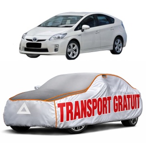 Husa Prelata Antigrindina Auto TOYOTA PRIUS (_W3_) din 2008-2016, Protectie auto contra intemperiilor la grindina, Waterproof, 4x Stickere auto TOYOTA