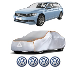 Husa Prelata Antigrindina Auto Volskwagen PASSAT B8 Variant (3G5, CB5) din 2014-2024, Protectie auto contra intemperiilor la grindina, Waterproof, 4x Stickere auto Volskwagen - Img 2