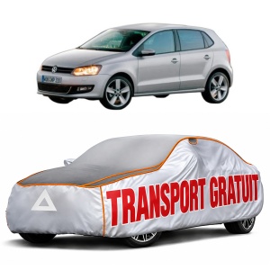 Husa Prelata Antigrindina Auto Volskwagen POLO Van V (6R1, 6C1) din 2009-2017, Protectie auto contra intemperiilor la grindina, Waterproof, 4x Stickere auto Volskwagen