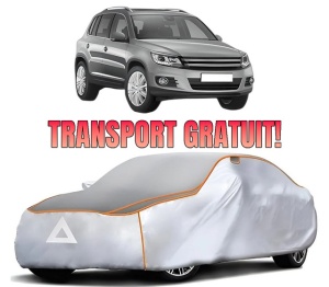 Husa Prelata Antigrindina Auto Volskwagen TIGUAN (5N_) din 2007-2018, Protectie auto contra intemperiilor la grindina, Waterproof, 4x Stickere auto Volskwagen