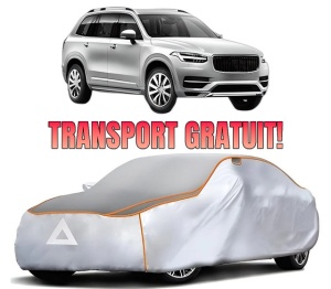 Husa Prelata Antigrindina Auto VOLVO XC90 II (256) din 2014-2022, Protectie auto contra intemperiilor la grindina, Waterproof, 4x Stickere auto VOLVO