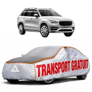 Husa Prelata Antigrindina Auto VOLVO XC90 II (256) din 2014-2022, Protectie auto contra intemperiilor la grindina, Waterproof, 4x Stickere auto VOLVO