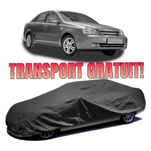 Husa prelata auto pentru CHEVROLET LACETTI (J200) 2005 - 2013, culoare negru, material textil impermeabil, rezistanta la intemperii praf UV, CARPASSION Husa Protectie