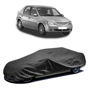 Husa prelata auto pentru DACIA LOGAN (LS_) 2004 - 2012, culoare negru, material textil impermeabil, rezistanta la intemperii praf UV, CARPASSION Husa Protectie - Img 2