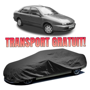 Husa prelata auto pentru FIAT MAREA (185_) 1996 - 2002, culoare negru, material textil impermeabil, rezistanta la intemperii praf UV, CARPASSION Husa Protectie