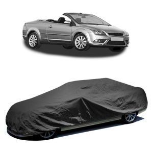 Husa prelata auto pentru FORD FOCUS II Convertible 2006 - 2010, culoare negru, material textil impermeabil, rezistanta la intemperii praf UV, CARPASSION Husa Protectie - Img 2