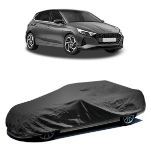 Husa prelata auto pentru HYUNDAI i20 III (BC3, BI3) 2020, culoare negru, material textil impermeabil, rezistanta la intemperii praf UV, CARPASSION Husa Protectie - Img 2