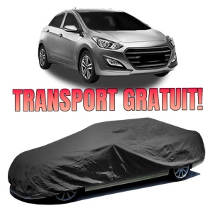 Husa prelata auto pentru HYUNDAI i30 Hatchback Van (GDE) 2015 - 2017, culoare negru, material textil impermeabil, rezistanta la intemperii praf UV, CARPASSION Husa Protectie