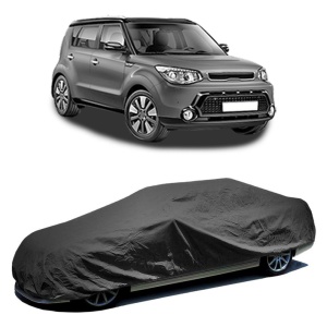 Husa prelata auto pentru KIA SOUL II (PS) 2014 - 2018, culoare negru, material textil impermeabil, rezistanta la intemperii praf UV, CARPASSION Husa Protectie - Img 2