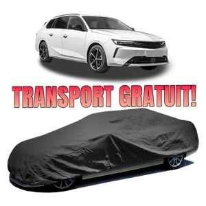 Husa prelata auto pentru OPEL ASTRA L Sports Tourer (OV5) 2021, culoare negru, material textil impermeabil, rezistanta la intemperii praf UV, CARPASSION Husa Protectie