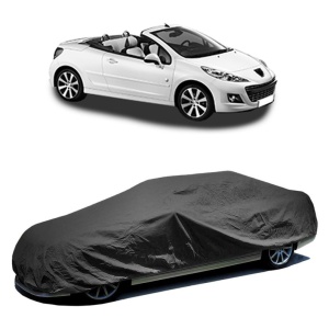 Husa prelata auto pentru PEUGEOT 207 CC (WD_) 2007 - 2015, culoare negru, material textil impermeabil, rezistanta la intemperii praf UV, CARPASSION Husa Protectie - Img 2
