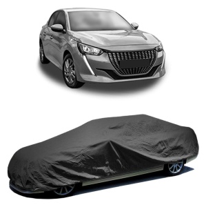 Husa prelata auto pentru PEUGEOT 208 II (UB_, UP_, UW_, UJ_) 2019, culoare negru, material textil impermeabil, rezistanta la intemperii praf UV, CARPASSION Husa Protectie - Img 2