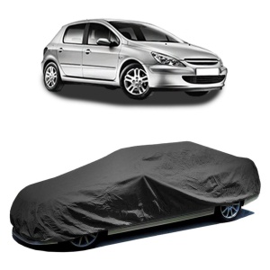 Husa prelata auto pentru PEUGEOT 307 (3A/C) 2000 - 2012, culoare negru, material textil impermeabil, rezistanta la intemperii praf UV, CARPASSION Husa Protectie - Img 2