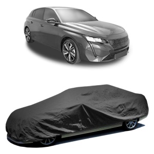 Husa prelata auto pentru PEUGEOT 308 III (FB_, FH_, FP_, F3_, FM_) 2021, culoare negru, material textil impermeabil, rezistanta la intemperii praf UV, CARPASSION Husa Protectie - Img 2