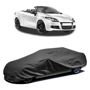 Husa prelata auto pentru RENAULT MEGANE CC (EZ0/1_) 2010 - 2015, culoare negru, material textil impermeabil, rezistanta la intemperii praf UV, CARPASSION Husa Protectie - Img 2
