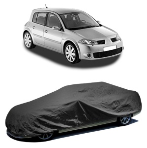 Husa prelata auto pentru RENAULT MEGANE II (BM0/1_, CM0/1_) 2002 - 2011, culoare negru, material textil impermeabil, rezistanta la intemperii praf UV, CARPASSION Husa Protectie - Img 2