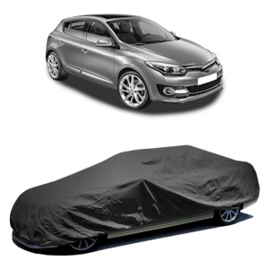 Husa prelata auto pentru RENAULT MEGANE III Hatchback (BZ0/1_, B3_) 2008 - 2017, culoare negru, material textil impermeabil, rezistanta la intemperii praf UV, CARPASSION Husa Protectie - Img 2