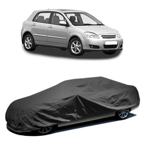 Husa prelata auto pentru TOYOTA COROLLA (_E12_) 2001 - 2007, culoare negru, material textil impermeabil, rezistanta la intemperii praf UV, CARPASSION Husa Protectie - Img 2
