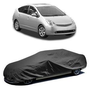 Husa prelata auto pentru TOYOTA PRIUS Liftback (_W2_) 2003 - 2009, culoare negru, material textil impermeabil, rezistanta la intemperii praf UV, CARPASSION Husa Protectie - Img 2