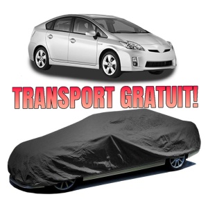 Husa prelata auto pentru TOYOTA PRIUS (_W3_) 2008 - 2016, culoare negru, material textil impermeabil, rezistanta la intemperii praf UV, CARPASSION Husa Protectie