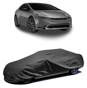 Husa prelata auto pentru TOYOTA PRIUS (_W6_) 2023, culoare negru, material textil impermeabil, rezistanta la intemperii praf UV, CARPASSION Husa Protectie - Img 2