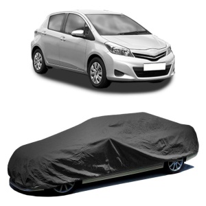 Husa prelata auto pentru TOYOTA YARIS (_P13_) 2010 - 2020, culoare negru, material textil impermeabil, rezistanta la intemperii praf UV, CARPASSION Husa Protectie - Img 2