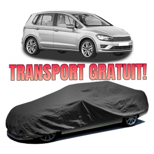 Husa prelata auto pentru Volkswagen Golf SPORTSVAN VII (AM1, AN1) 2014 - 2020, culoare negru, material textil impermeabil, rezistanta la intemperii praf UV, CARPASSION Husa Protectie