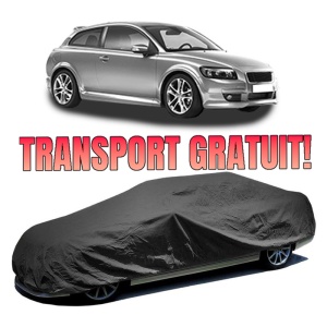 Husa prelata auto pentru VOLVO C30 (533) 2006 - 2012, culoare negru, material textil impermeabil, rezistanta la intemperii praf UV, CARPASSION Husa Protectie