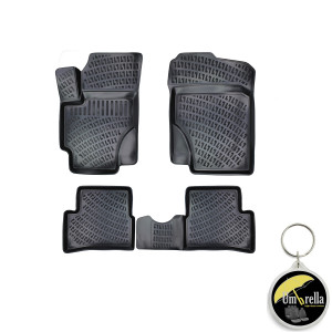 Hyundai Accent III 2005-2011 Set 4 covorase auto din cauciuc tip tavita premium line 3D accesorii pentru autoturismul tau - masina v243466