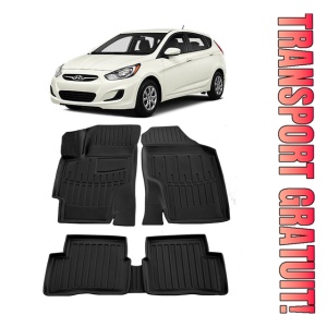 Hyundai Accent (Mc) (2006-2010) Set covorase auto cauciuc G.Modern Line 3D