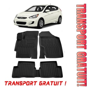 Hyundai Accent (Mc) (2006-2010) Set covorase auto cauciuc G.Modern Line 3D transport gratuit - Img 1