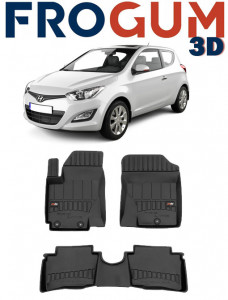Hyundai I20 I Din 01.2009 - 11.2014, Hatchback , Set Covorase Auto Tip Tavita Premium 3D, din cauciuc accesorii pentru autoturismul tau - masina v164896