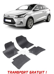 Hyundai I20 I, Hatchback, fabricat din 01.2009 - 11.2014, set covorase auto dedicate, din cauciuc 100% Premium - Transport Gratuit accesorii pentru autoturismul tau - masina v39351
