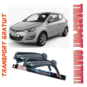 Hyundai I20 I Set 2 stergatoare parbriz Bosch Aerotwin 600/475mm compatibile cu Hyundai i20 I (PB, PBT) (2008-2015) (60 cm / 40 cm)