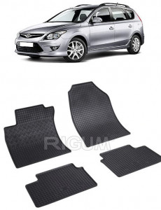 Hyundai I30 I, Combi, fabricat din 2008 - 06.2012, set covorase auto dedicate, din cauciuc 100% Premium accesorii pentru autoturismul tau - masina v155792
