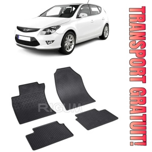 Hyundai I30 I, Hatchback, fabricat din 07.2007 - 01.2012, set covorase auto dedicate, din cauciuc 100% Premium