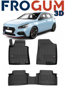 Hyundai I30 II Din 02.2012 - 01.2017, Hatchback , Set Covorase Auto Tip Tavita Premium 3D, din cauciuc accesorii pentru autoturismul tau - masina v162258
